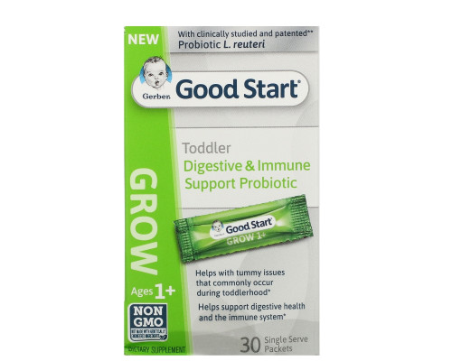 Gerber, Good Start, Grow, Toddler Digestive & Immune Support Probiotic Ages 1+, 30 Single Serve Packets Gerber, Good Start, Grow, Toddler Digestive & Immune Support Probiotic Ages 1+, 30 Single Serve Packets