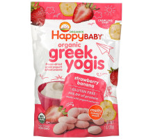 Nurture Inc. (Happy Baby), happyyogis, Greek Yogurt, Strawberry Banana, 1 oz (28 g)