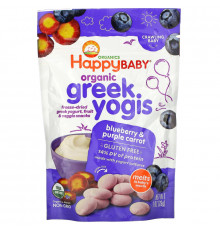 Nurture Inc. (Happy Baby) happyyogis Greek Yogurt Blueberry & Purple Carrot 1 oz (28 g)