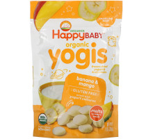 Nurture Inc. (Happy Baby) happyyogis Йогуртово-фруктовые снэки со вкусом банана и манго 1 унция (28 г)