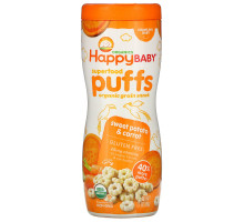 Nurture Inc. (Happy Baby) Happypuffs Органические колечки сладкая картошка 21 унции (60 г)