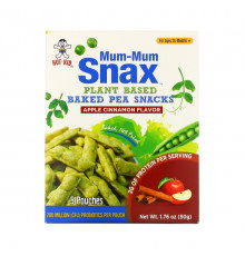 Hot Kid, Mum-Mum Snax, Baked Pea Snacks, For Ages 24 Months+, Apple Cinnamon,  5 Pouches, 1.76 oz (50 g)