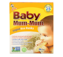 Hot Kid Baby Mum-Mum отборные высококачественные рисовые сухарики оригинальный вкус 176 унции (50 г)