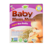 Hot Kid, Baby Mum-Mum, Organic Rice Rusks, Original, 24 Rusks, 1.76 oz (50 g)