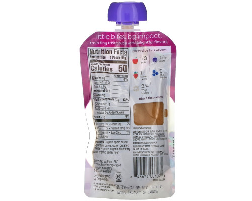 Plum Organics Органическое детское питание стадия 2 слива ягоды и ячмень 35 унции (99 г) Plum Organics Органическое детское питание стадия 2 слива ягоды и ячмень 35 унции (99 г)