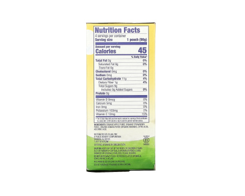 Plum Organics, Plum, Organic Mashups, Strawberry Banana, 4 Pouches, 3.17 oz (90 g) Each Plum Organics, Plum, Organic Mashups, Strawberry Banana, 4 Pouches, 3.17 oz (90 g) Each