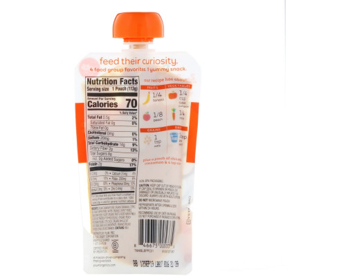 Plum Organics Mighty 4 питательная смесь тыква гранат киноа греческий йогурт для малышей 4 унции (113 г) Plum Organics Mighty 4 питательная смесь тыква гранат киноа греческий йогурт для малышей 4 унции (113 г)
