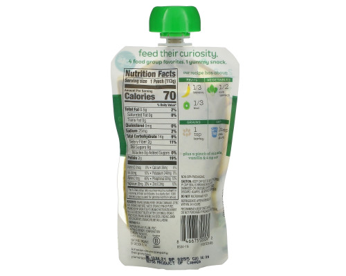 Plum Organics Mighty 4 питательная смесь шпинат киви ячмень греческий йогурт 4 унции (113 г) Plum Organics Mighty 4 питательная смесь шпинат киви ячмень греческий йогурт 4 унции (113 г)