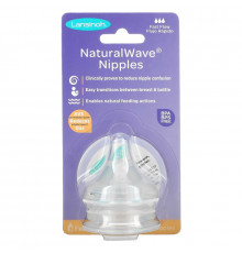 Lansinoh, mOmma, соски NaturalWave, быстрый ток, 2 соски Fast-Flow