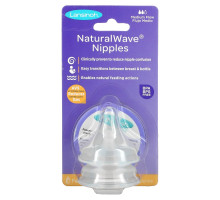 Lansinoh, mOmma, Соски NaturalWave, 2 соски со средним потоком