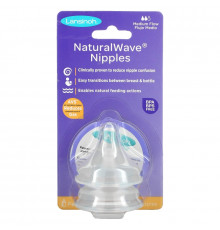Lansinoh, mOmma, Соски NaturalWave, 2 соски со средним потоком