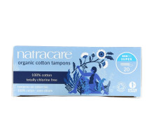 Natracare, Органические хлопковые тампоны, супер, 20 тампонов