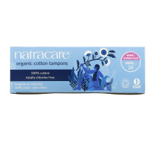 Natracare, Органические хлопковые тампоны, супер плюс, 20 тампонов