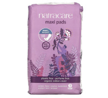 Natracare, Прокладки макси, ночные, 10 штук