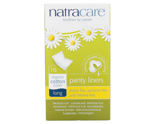 Natracare Organic & Natural Panty Liners Long 16 Liners Natracare Organic & Natural Panty Liners Long 16 Liners