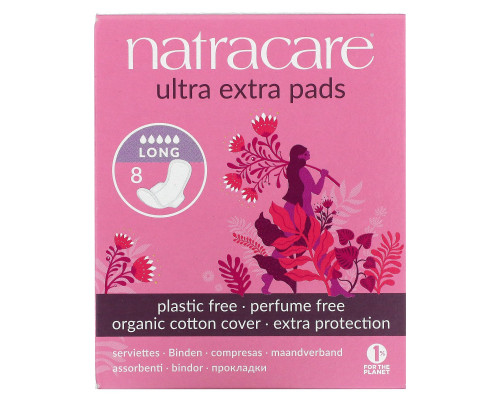 Natracare Organic & Natural Ultra Extra Pads Long 8 Pads Natracare Organic & Natural Ultra Extra Pads Long 8 Pads