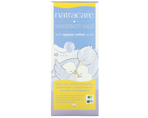 Natracare New Mother покрытие из органического хлопка натуральные послеродовые прокладки 10 штук