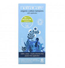 Natracare, Тампоны из органического хлопка, стандартные, 16 тампонов