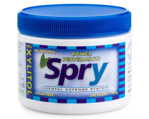 Xlear Inc (Xclear) Spry Power Peppermints Sugar Free 240 Count 144 g