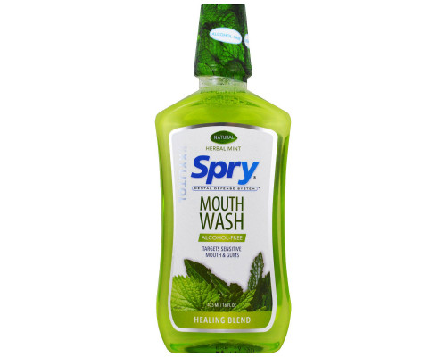 Xlear, Ополаскиватель для рта Spry, лечебный сбор, без спирта, натуральная мята, 473 мл (16 fl oz) Xlear, Ополаскиватель для рта Spry, лечебный сбор, без спирта, натуральная мята, 473 мл (16 fl oz)