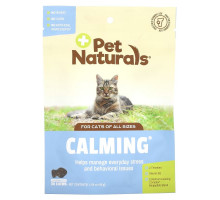 Pet Naturals, успокаивающие таблетки для кошек, 30 жевательных таблеток, 45 г (1,59 унции)