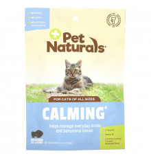 Pet Naturals, успокаивающие таблетки для кошек, 30 жевательных таблеток, 45 г (1,59 унции)