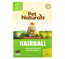 Pet Naturals, Hairball, For Cats, All Sizes, 30 Chews, 1.59 oz (45 g)