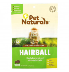 Pet Naturals, Hairball, For Cats, All Sizes, 30 Chews, 1.59 oz (45 g)