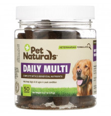 Pet Naturals, Daily Multi, For Dogs, 50 Chews, 6.17 oz (175 g)
