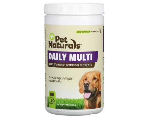 Pet Naturals, Daily Multi, For Dogs, All Ages, Approx. 150 Chews, 18.52 oz (525 g) Pet Naturals, Daily Multi, For Dogs, All Ages, Approx. 150 Chews, 18.52 oz (525 g)