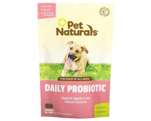 Pet Naturals, Daily Probiotic, For Dogs , 160 Chews, 8.46 oz (240 g) Pet Naturals, Daily Probiotic, For Dogs , 160 Chews, 8.46 oz (240 g)