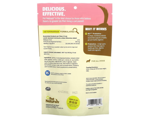 Pet Naturals, Daily Probiotic, For Dogs , 160 Chews, 8.46 oz (240 g) Pet Naturals, Daily Probiotic, For Dogs , 160 Chews, 8.46 oz (240 g)