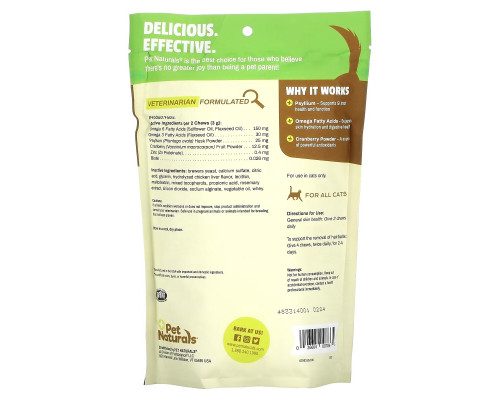Pet Naturals, Hairball, For Cats, All Sizes, Approx. 160 Chews, 8.47 oz (240 g) Pet Naturals, Hairball, For Cats, All Sizes, Approx. 160 Chews, 8.47 oz (240 g)