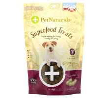 Pet Naturals, Superfood Treats for Dogs, Peanut Butter, 100+ Treats, 7.4 oz (210 g)