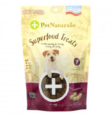 Pet Naturals, Superfood Treats for Dogs, Peanut Butter, 100+ Treats, 7.4 oz (210 g)