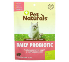 Pet Naturals, Daily Probiotic, For Cats, All Sizes, 30 Chews, 1.27 oz (36 g)