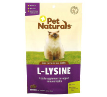 Pet Naturals, L-Lysine, For Cats, All Sizes, Chicken Liver, 250 mg, 60 Chews, 3.17 oz (90 g)