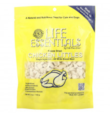 Cat-Man-Doo, Life Essentials, кусочки сублимированной курицы, для кошек и собак, 142 г (5 унций)