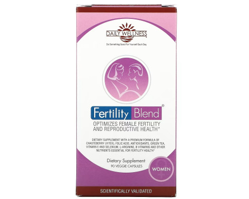 Daily Wellness Company Фертильная смесь для активизации репродуктивной функции у женщин 90 капсул Daily Wellness Company Фертильная смесь для активизации репродуктивной функции у женщин 90 капсул