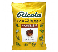 От гриппа и простуды Ricola, Оригинальные натуральные леденцы от кашля с травами, 21 капля