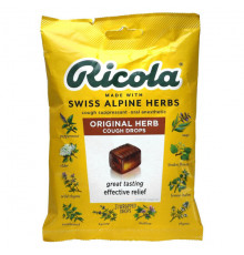 От гриппа и простуды Ricola, Оригинальные натуральные леденцы от кашля с травами, 21 капля
