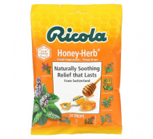 От гриппа и простуды Ricola, Натуральный мед из трав, 24 капли
