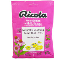 Ricola, HoneyLemon, средство от кашля с эхинацеей, 19 драже