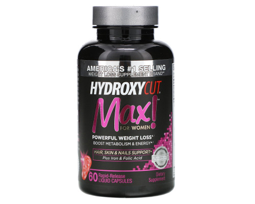 Hydroxycut Max! Pro Clinical для женщин 60 капсул быстрого высвобождения Hydroxycut Max! Pro Clinical для женщин 60 капсул быстрого высвобождения