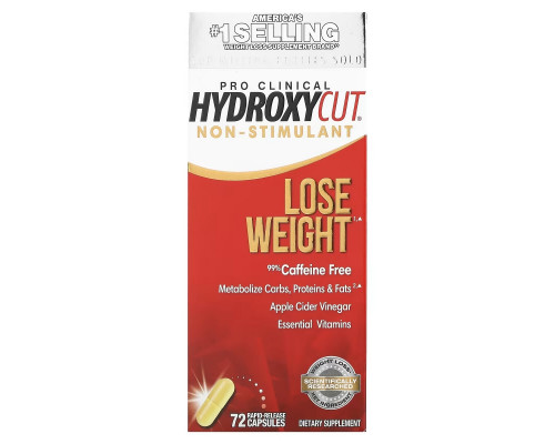 Hydroxycut, Pro Clinical Hydroxycut, Non-Stimulant, 72 Rapid-Release Capsules Hydroxycut, Pro Clinical Hydroxycut, Non-Stimulant, 72 Rapid-Release Capsules