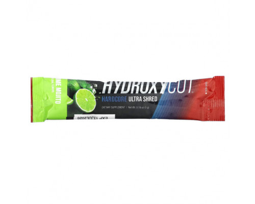 Для похудения и контроля веса Hydroxycut, Hardcore Ultra Shred, напиток в стиках, мохито с лаймом, 20 стиков по 5 г (0,18 унции) Для похудения и контроля веса Hydroxycut, Hardcore Ultra Shred, напиток в стиках, мохито с лаймом, 20 стиков по 5 г (0,18 унции)