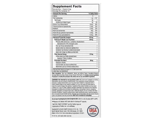 Hydroxycut, Weight Loss Drink Mix, Wildberry Blast, 21 Packets, 1.9 oz (53 g) Hydroxycut, Weight Loss Drink Mix, Wildberry Blast, 21 Packets, 1.9 oz (53 g)