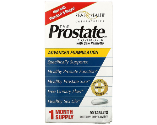 Real Health, The Prostate Formula with Saw Palmetto, 90 Tablets Real Health, The Prostate Formula with Saw Palmetto, 90 Tablets