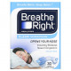 Для здорового сна Breathe Right, Полоски для носа, прозрачные для чувствительной кожи, большие, 30 прозрачных полосок