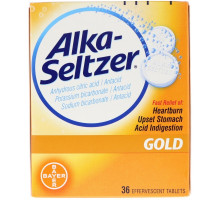 Alka-Seltzer, Золото, 36 шипучих таблеток